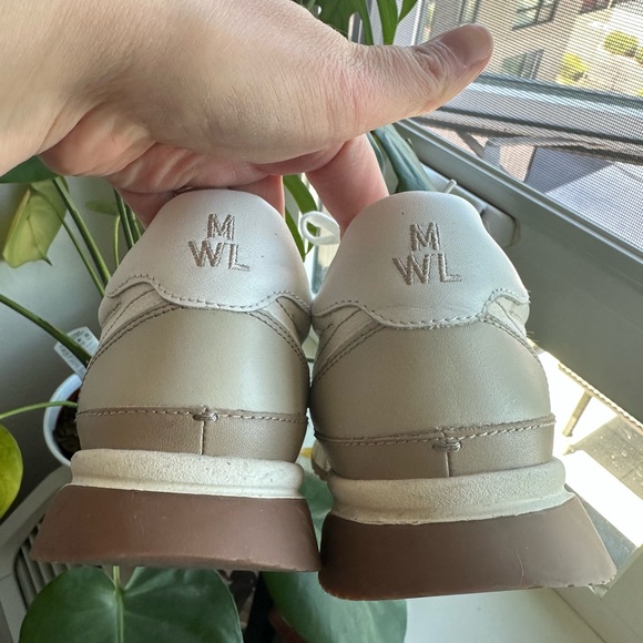 Kickoff trainer sneakers size: W8.5 in neutral colorblock leather - Picture 7 of 13